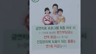 금연치료프로그램, 국민건강보험주관