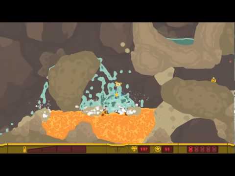 Прохождение игры Pixeljunk Shooter Часть 2 сигнал сос.