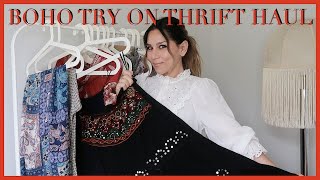 BOHO TRY ON THRIFT HAUL  👗   THE JO DEDES AESTHETIC