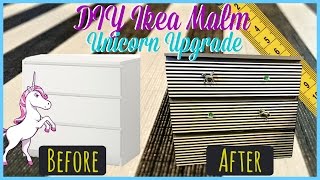 DIY: Ikea Malm Dresser Makeover | UNICORN UPGRADE! @EverythingkidstubeBlogspot