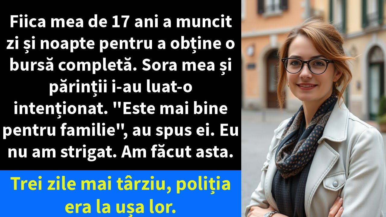 Fiica mea de 17 ani a muncit zi și noapte pentru a obține o bursă completă.