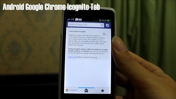Android Google Chrome Icognito Tab