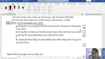 Đại cương dòng điện xoay chiều