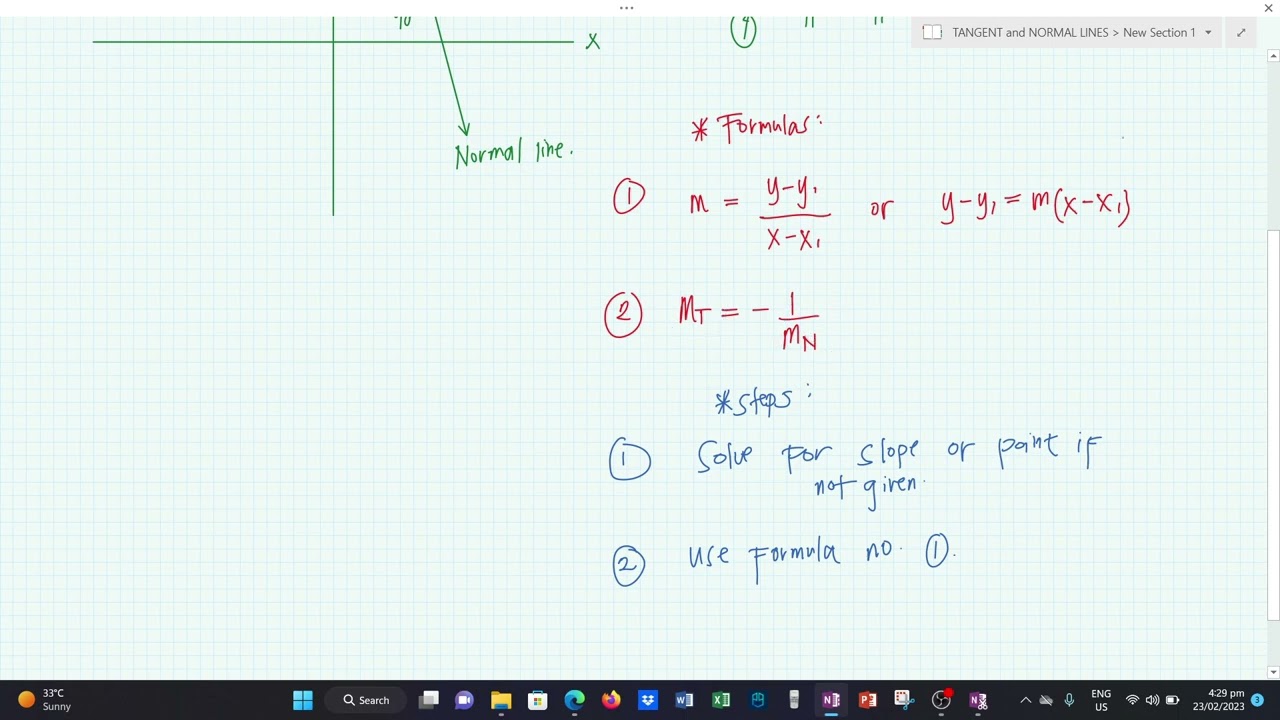 Tangent and Normal Lines