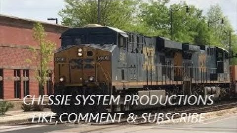 [CSXT]5301 ES40DC & 334 GE CW44AC  Leads Q140-14 NB W/Unique Hornshow In Fay NC & Long