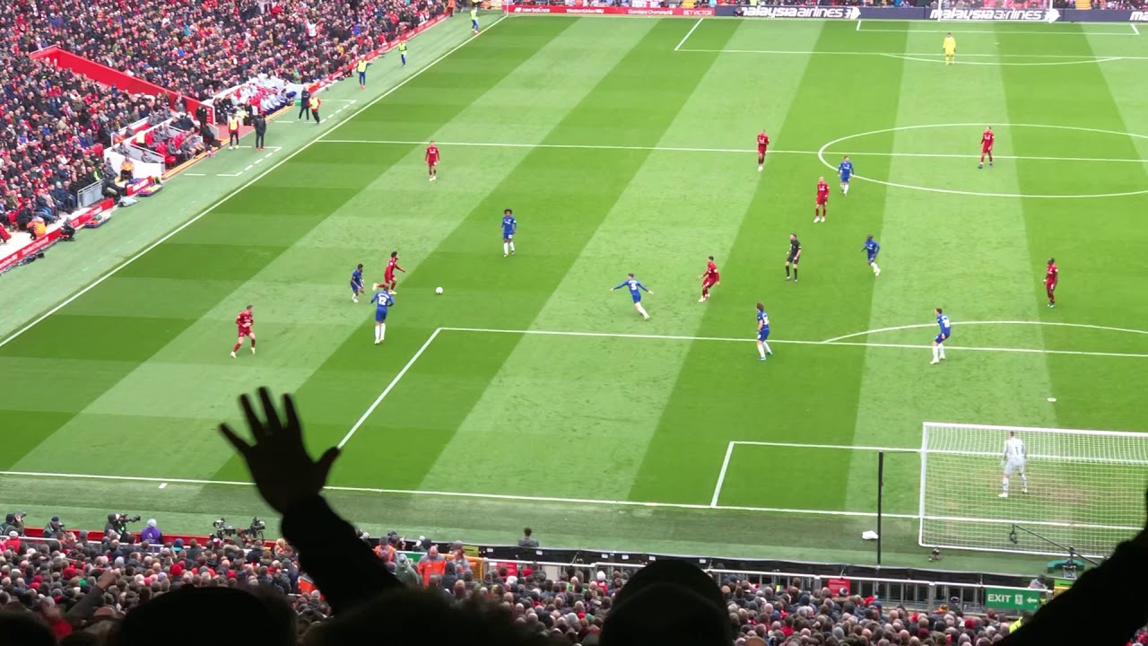 BEST goal seen from the Kop? Salah's goal vs Chelsea 14.04.2019 - Liverpool