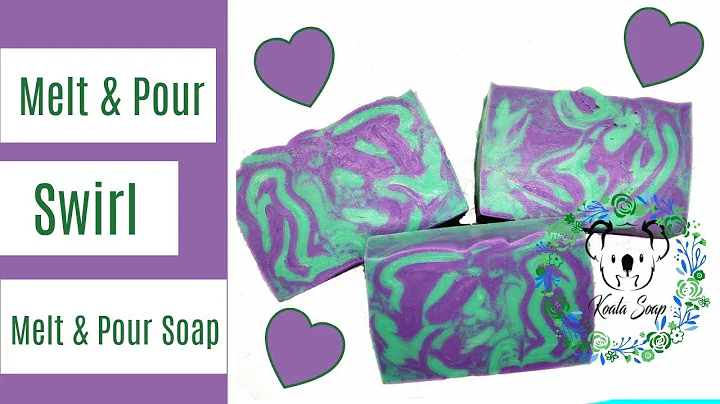 Melt and Pour Soap Swirl Tutorial Using Melt and Pour Soap Silicone Mold