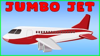 Airplane 3D Cartoon Animation Video for Kids | Jumbo Jet Aircraft Videos For Children & Toddlers