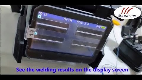 camouflage Fiber fusion  splicer BD-FS-81 operation video