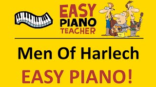 Men Of Harlech piano tutorial: EASY keyboard song (traditional) &amp; note names #EPT 🎹