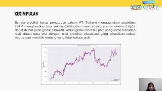 Prediksi Penutupan Harga Saham PT. Telkom menggunakan Algoritma LSTM