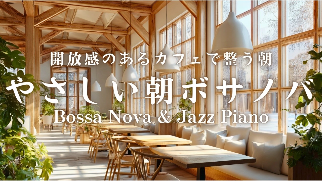 【朝カフェBGM】開放感のあるカフェで整う、やさしい朝ボサノバ｜Bossa Nova & Jazz Piano for a Calm Morning