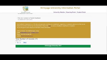 Kirinyaga University Information Portal
