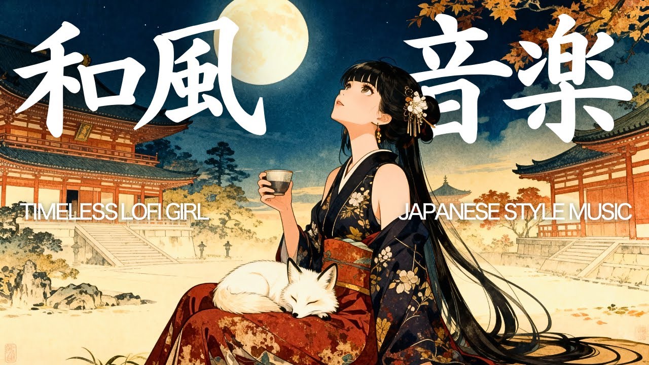 【リラックス和風音楽】『平安から紡がれる優しい音。』極上のピアノとハープ、自然音｜睡眠導入、瞑想用BGM