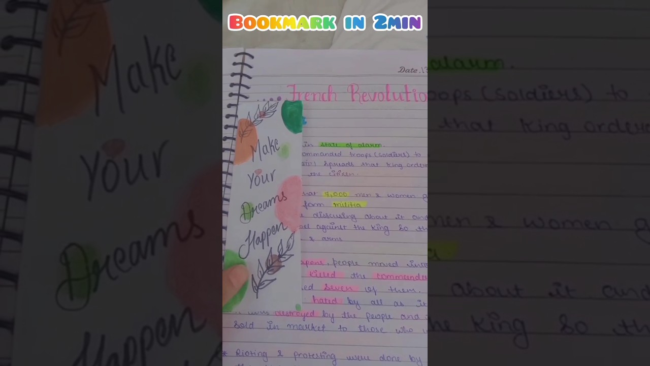 Beautiful bookmark in just few seconds 