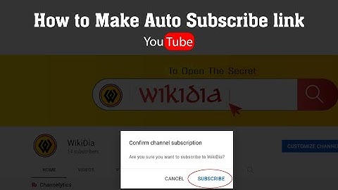 How to Make Auto Subscribe link for YouTube in 5 seconds
