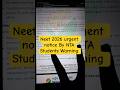 Neet 2026 latest update | Neet 2026 difficulty level |  Neet 2026 exam news today