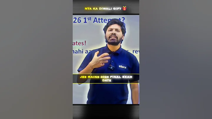 "JEE MAINS 2026 FINAL EXAM DATE 😱🔥"#esaralneet #esaral #motivation #jee #jeeexam #viral #shorts