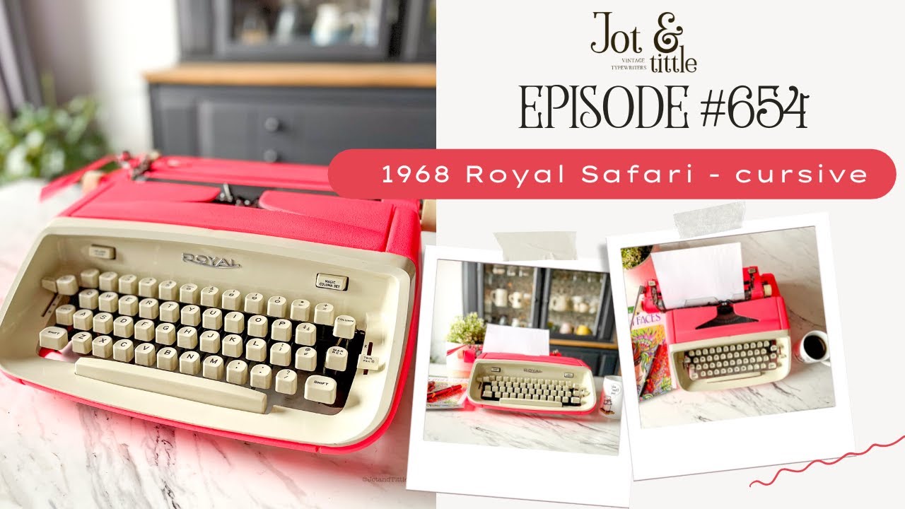 EPISODE #654: Check out this CURSIVE 1968 Royal Safari [typewriter ...