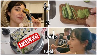 İLK KEZ SUSHİ YAPTIM🍱 ft. Ateş Ati