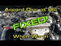 96 Accord Dies at idle when at operating temperature