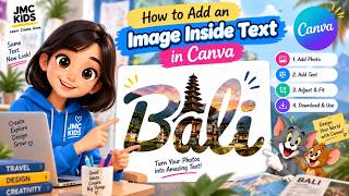 How to Add an Image Inside Text in Canva | Creative Text Effect Tutorial