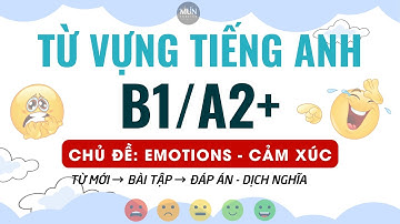 Học Từ Vựng Tiếng Anh B1 Chủ Đề EMOTIONS - CẢM XÚC | Từ Vựng Tiếng Anh Giao Tiếp Đơn Giản