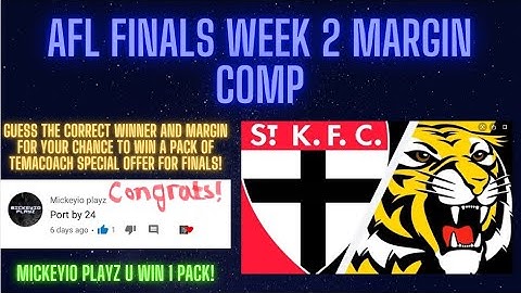 AFL Finals Week 2 Margin Comp