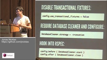 Full stack testing of your Ruby and JavaScript applications. Jonas Nicklas