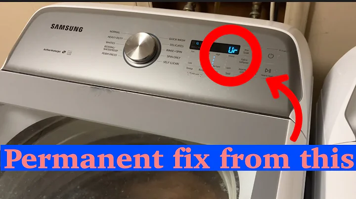 How fix an unbalanced load on Samsung active jet washing machine