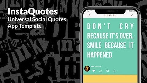 InstaQuotes | Universal Social Quotes App Temp