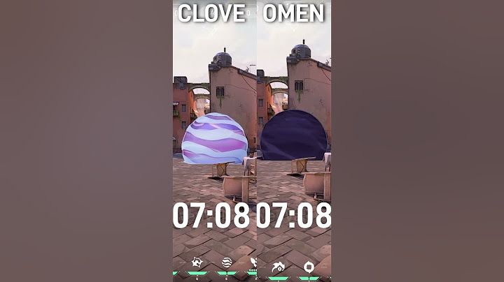 Clove vs Omen Smoke Battle! (Which is Longer? ) (Valorant Shorts)