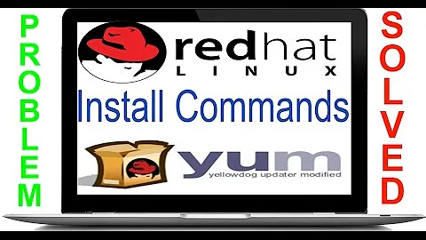 Install wget or any command in RHEL using yum