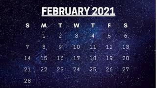 February 2021 | Calendar