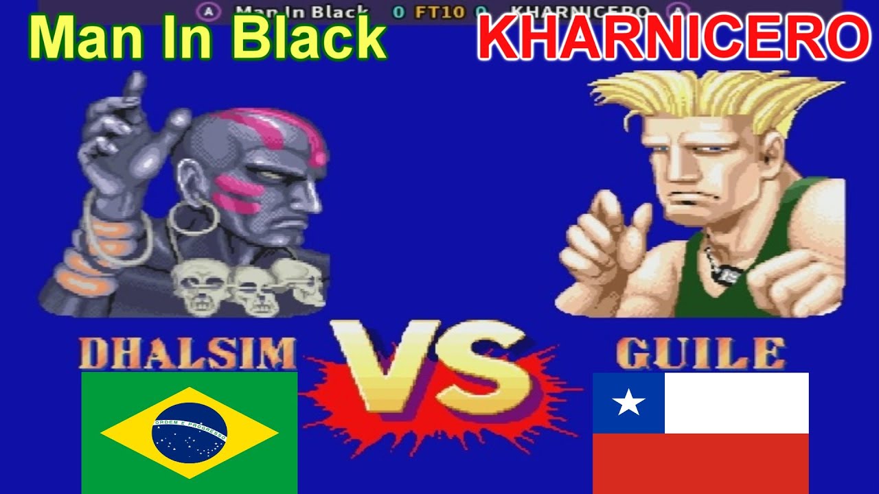 Street Fighter II': Champion Edition - Man In Black vs KHARNICERO FT10