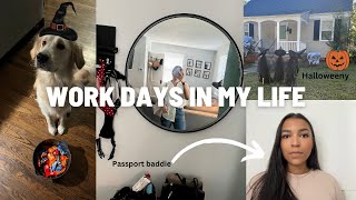 Work Days in My Life  | halloween, passport troubles, & more