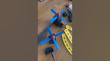 #fischertechnik Move-in-circle with propellers 1 (#shorts version): basic construction and test