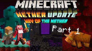 THE NETHER UPDATE IS OUT!!! Minecraft 1.16 Gameplay | Way of the Nether - Part 1