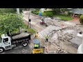 Naples Florida 8th Street construction on October 3, 2020 between 5th and 6th Ave N