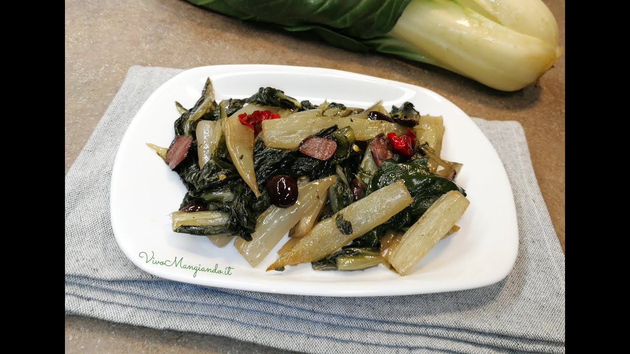 Bietole in padella con olive