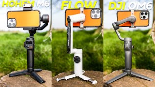 Insta360 Flow vs DJI OM6 vs Hohem M6 - Ultimate Gimbal Comparison!