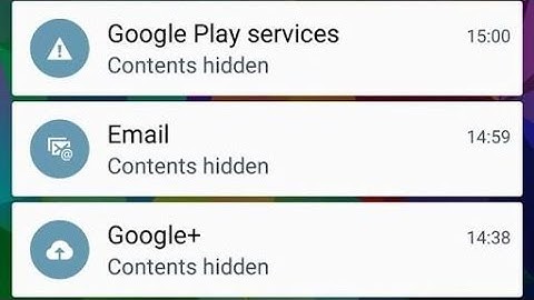 How to show notifications "Contents Hidden" "New Message" on Lock Screen Status Bar