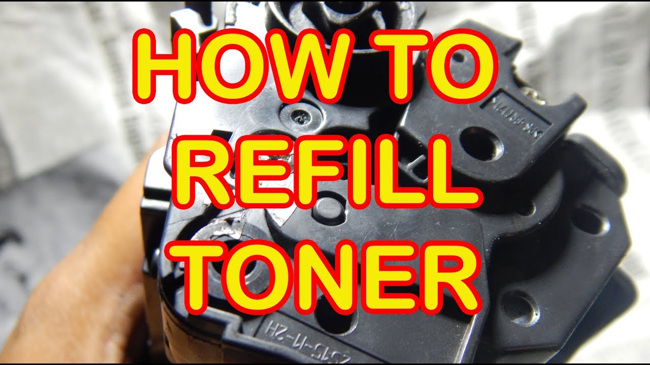 How To Refill Toner Of Hp Laserjet P1505 Youtube