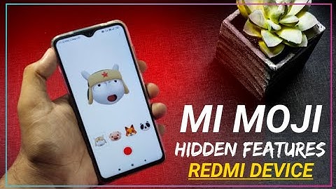 Redmi Note 8 pro Hidden Feature - Mi Moji Animated Live Sticker | Enable Mi Moji Secret Features