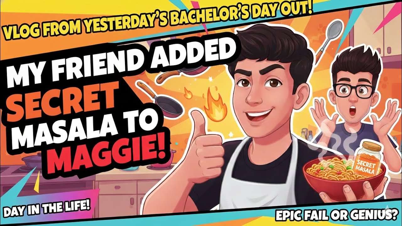 ​🥣 Secret Masala in Maggi? | Bachelor Life Vlog 🏠