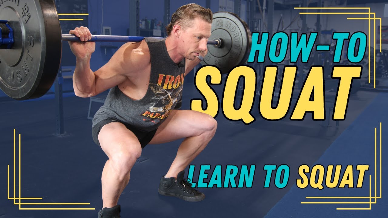 HOW TO: Squat (Learn to Squat) Squatting 101 - YouTube