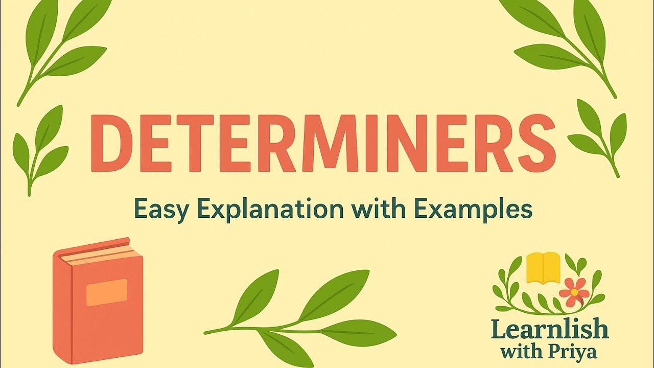 “DETERMINERS in English" 🫰💫 || 