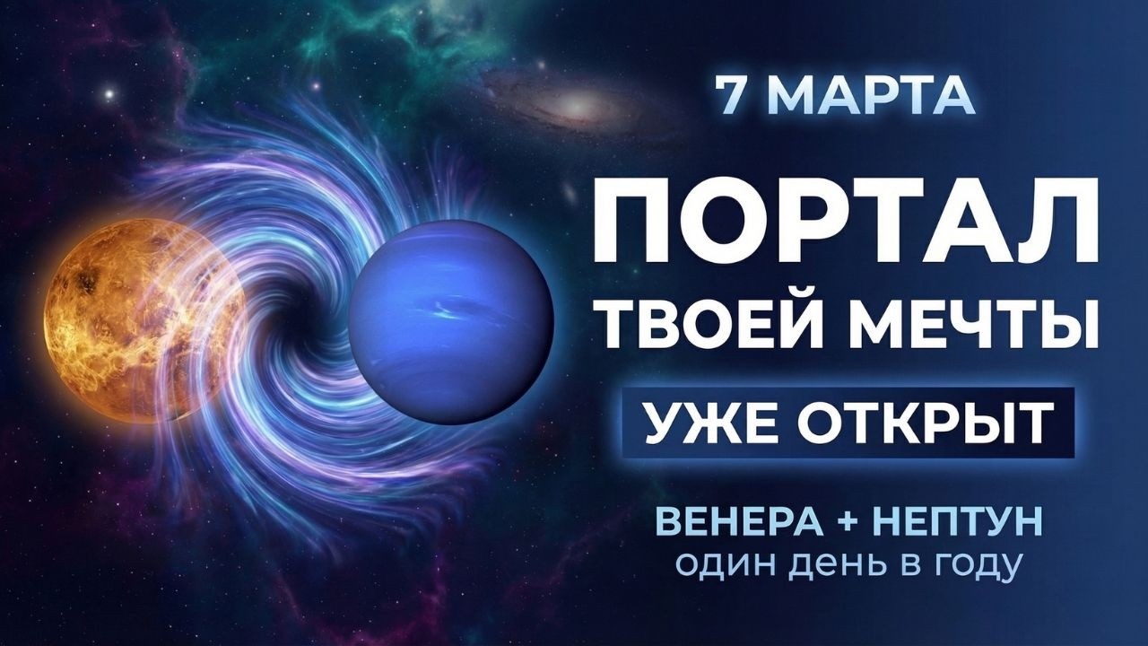 7 МАРТА—СВЕРХПЕРЕХОД В НОВОЕ! Как один день с Венерой и Нептуном материализует то, о чем вы просили
