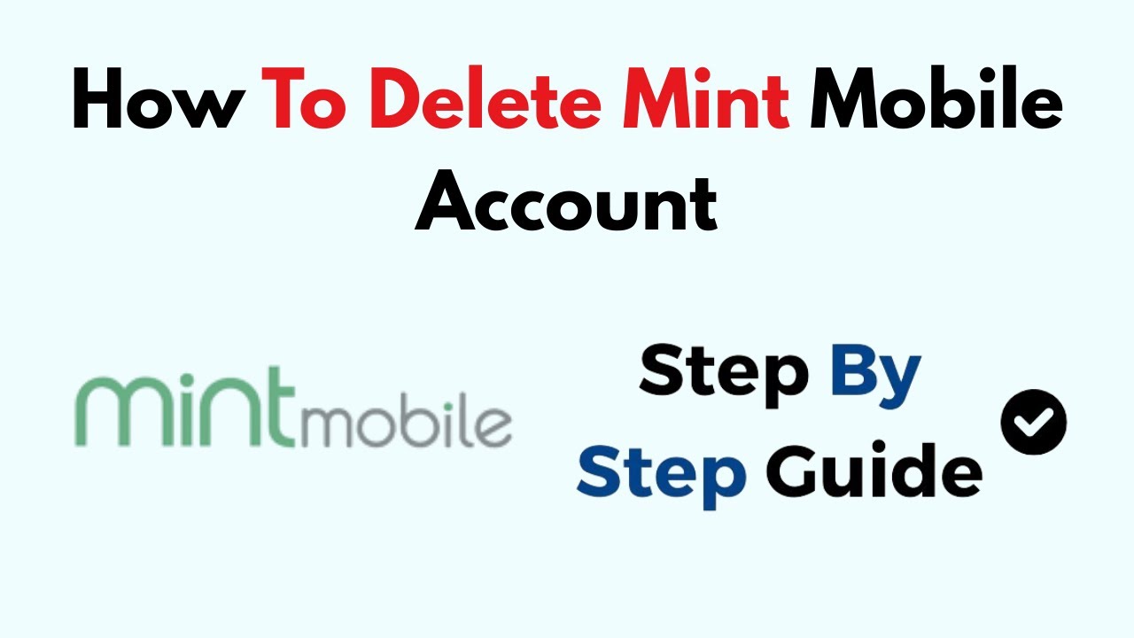 How To Delete Mint Mobile Account - YouTube