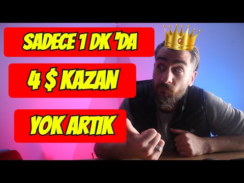 1 DK DA 4 $ PARA KAZAN | İNTERNETTEN PARA KAZANMA | PARA KAZANDIRAN UYGULAMALAR